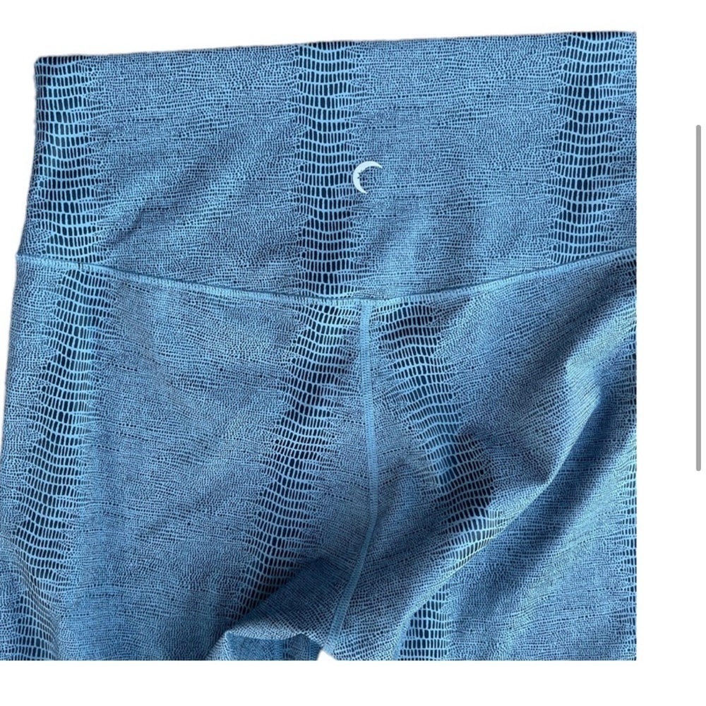 Zyia Active Blue Python Snake Print Leggings H. - image 4